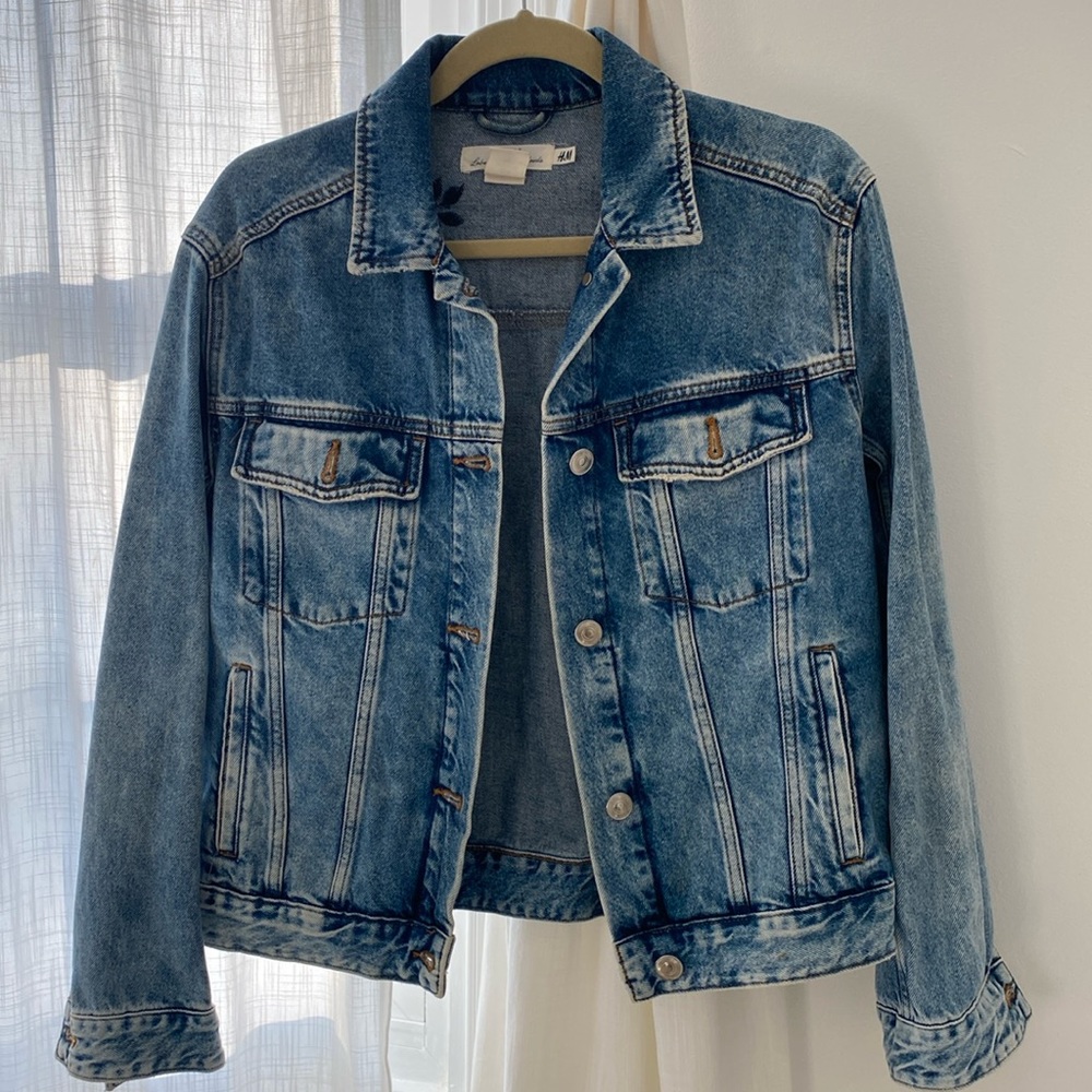 H&M Embroidered Denim Jacket